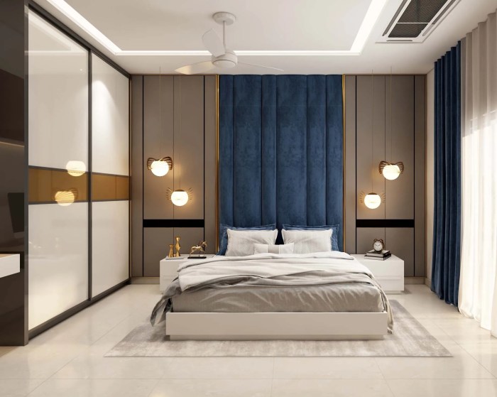 Floor tiles design for bedroom