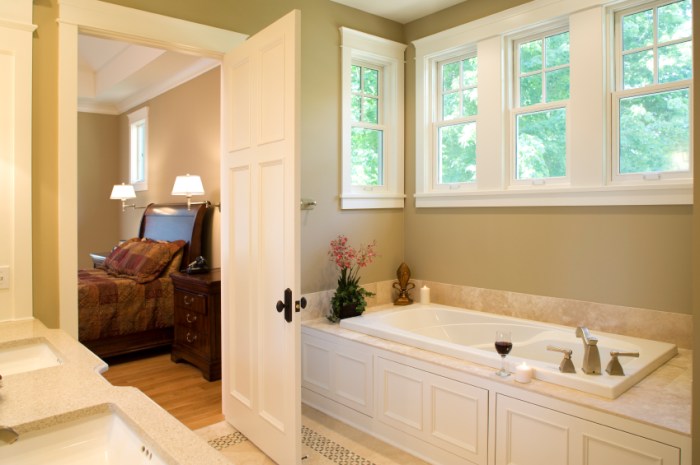 Master bedroom and bathroom design ideas