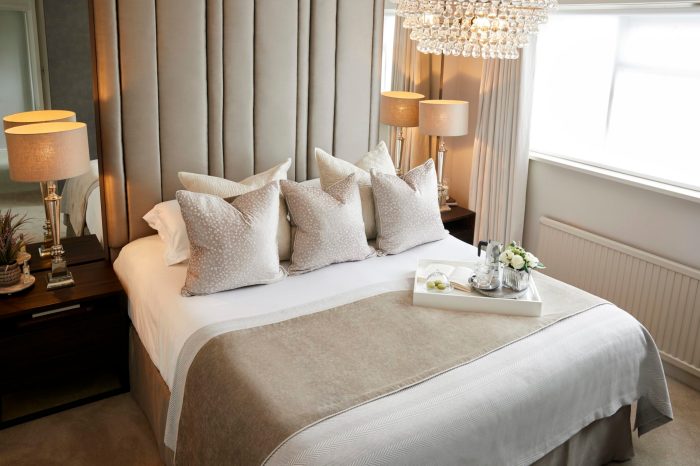 Boutique hotel bedroom design