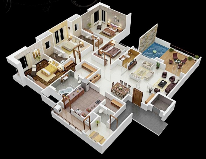 4 bedroom home design