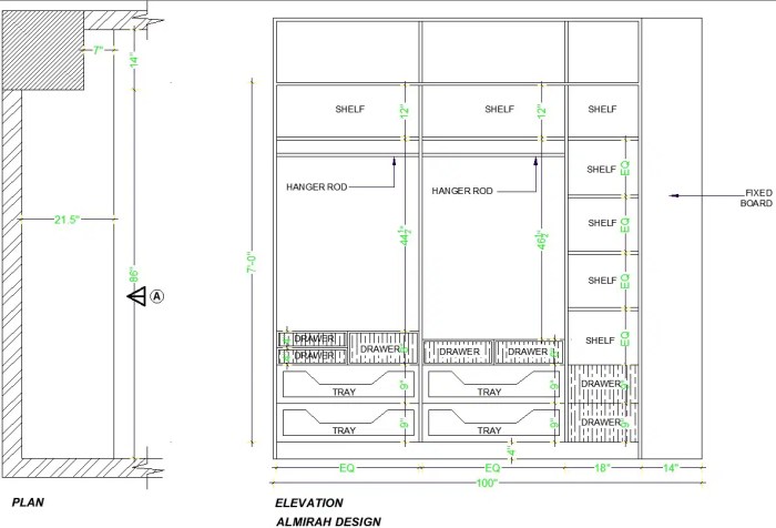 Cupboard design for bedroom