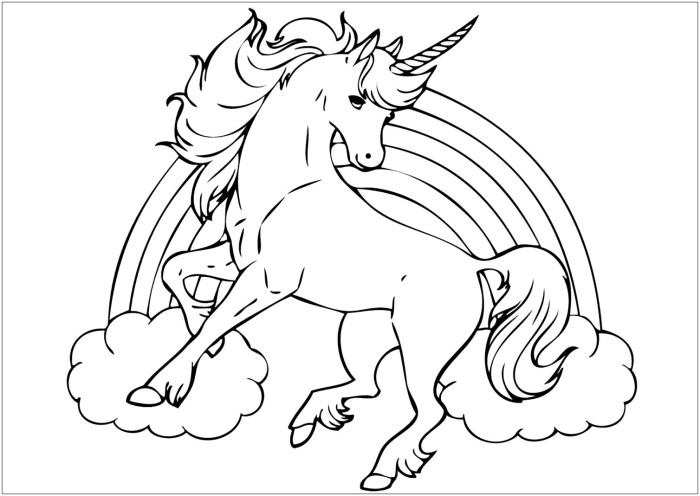 Kids coloring pages unicorn