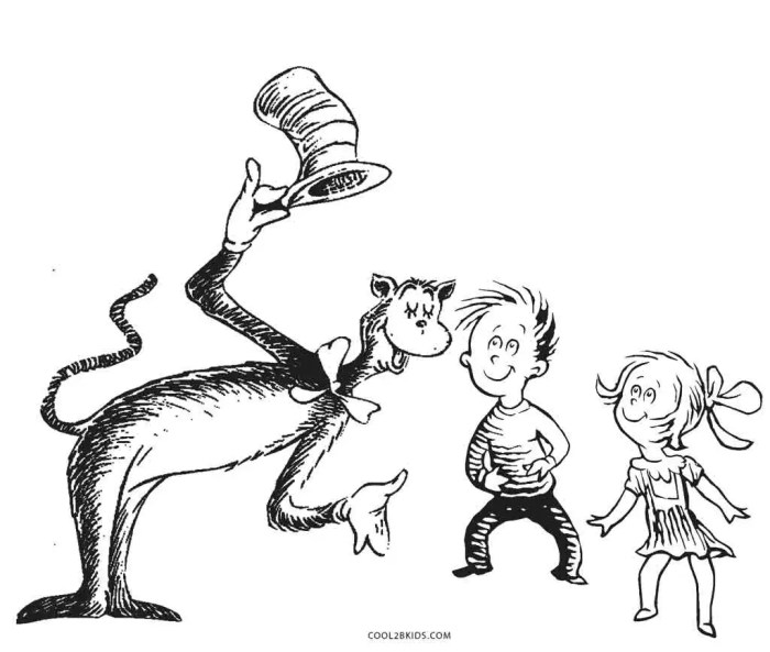 Dr seuss coloring pages for kids