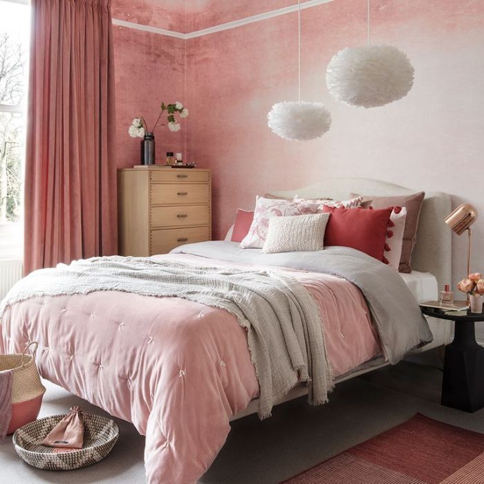 Bedroom design ideas pink