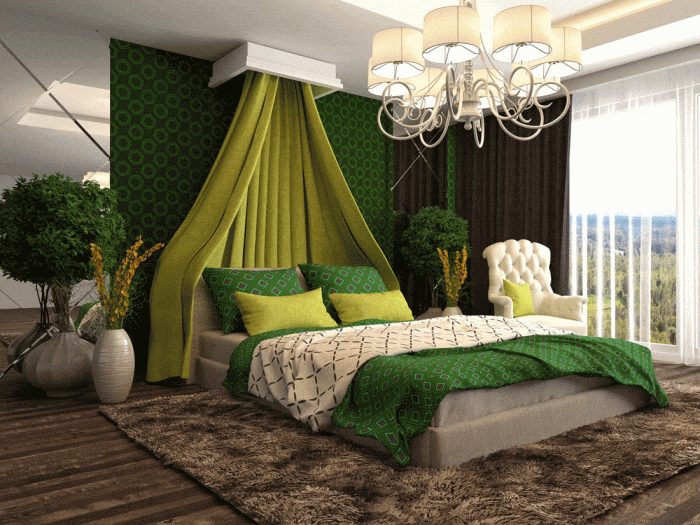 Best green bedroom design ideas