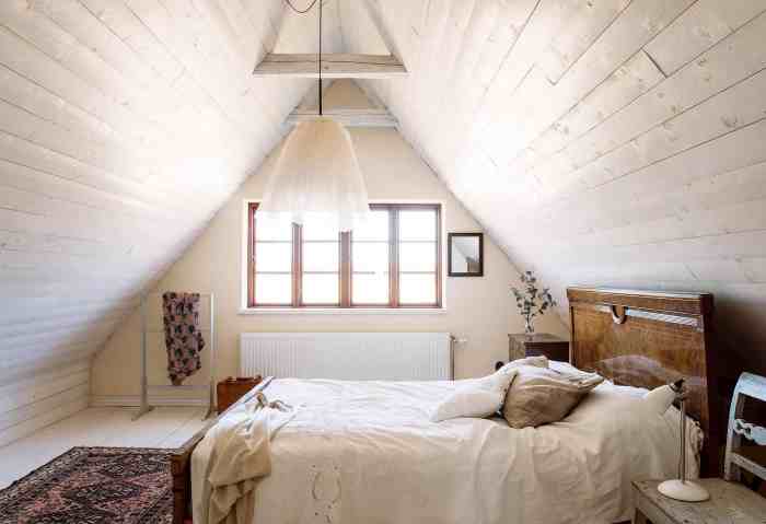 Small loft bedroom design