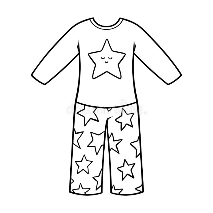 Coloring pajamas for kids