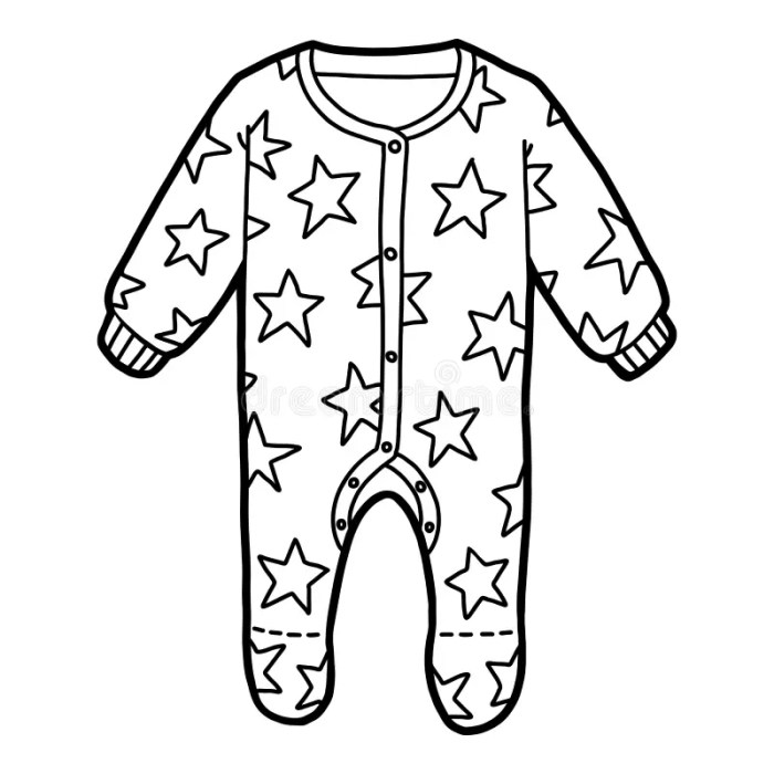 Coloring pajamas for kids