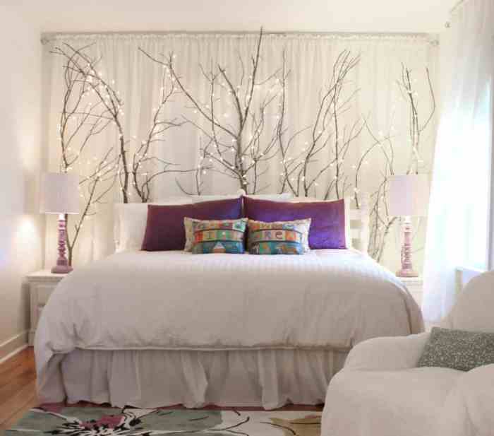 Bedroom headboard wall design