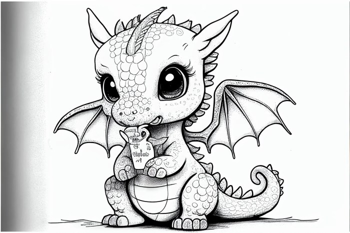 Dragon coloring pages for kids