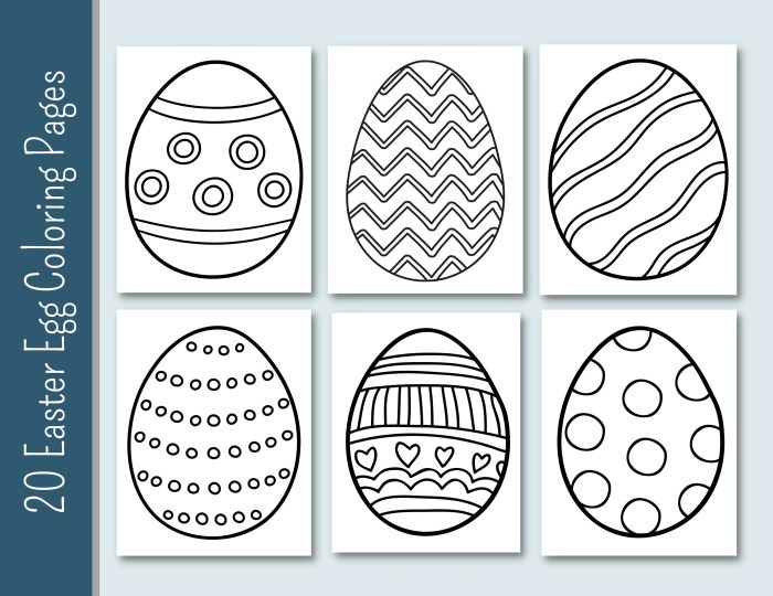 Eggs coloring pages