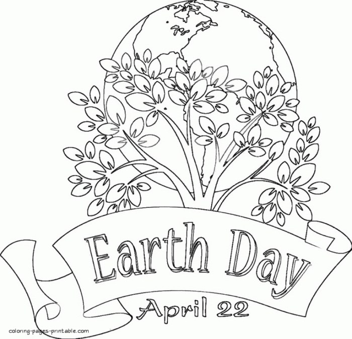 Earth day coloring pages for kids