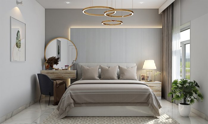 Modern pvc wall panel design for bedroom