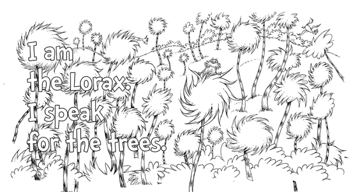 Dr seuss coloring pages for kids