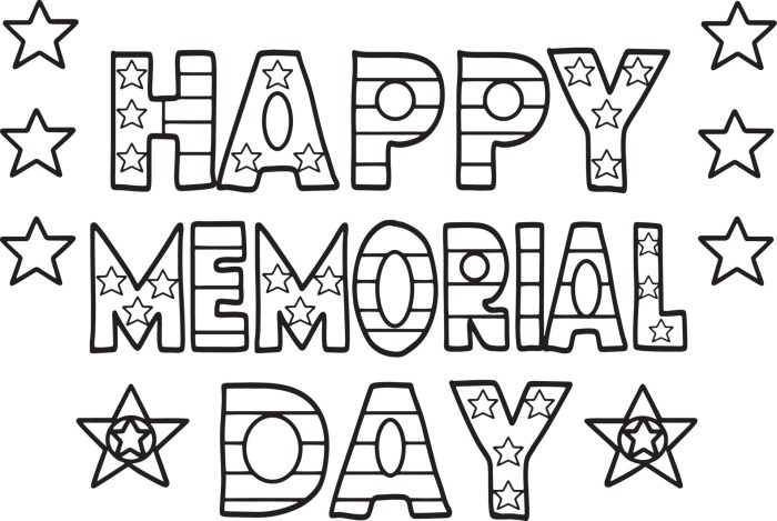 Memorial day coloring sheets for kids