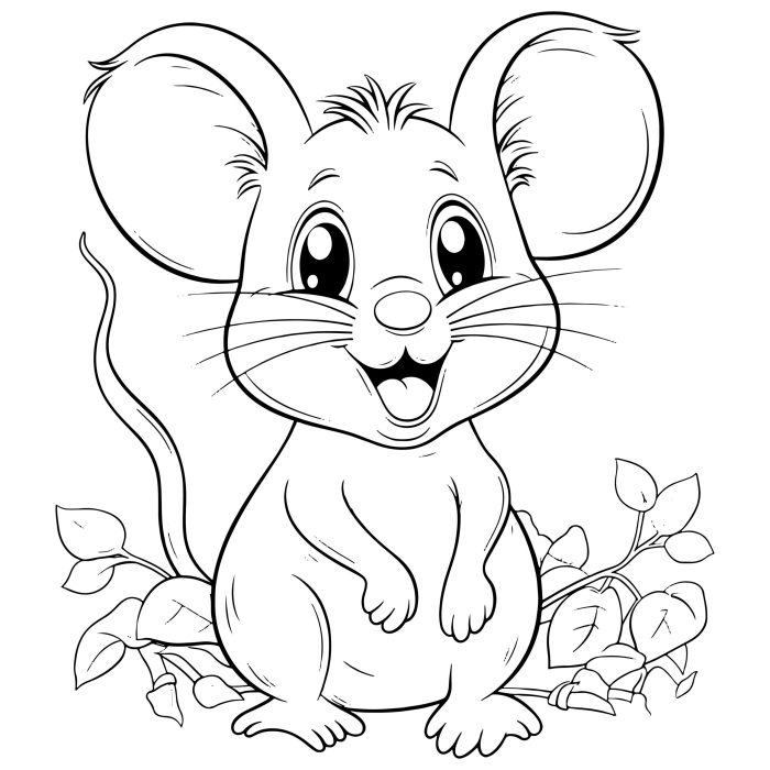 Coloring pages mouse