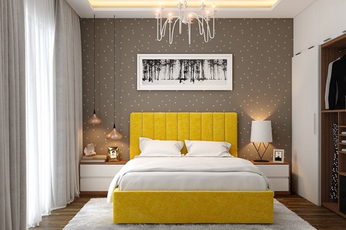 Wall paper design ideas for bedroom