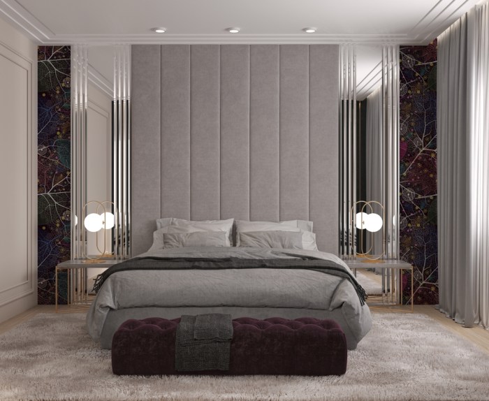 Bedroom headboard wall design