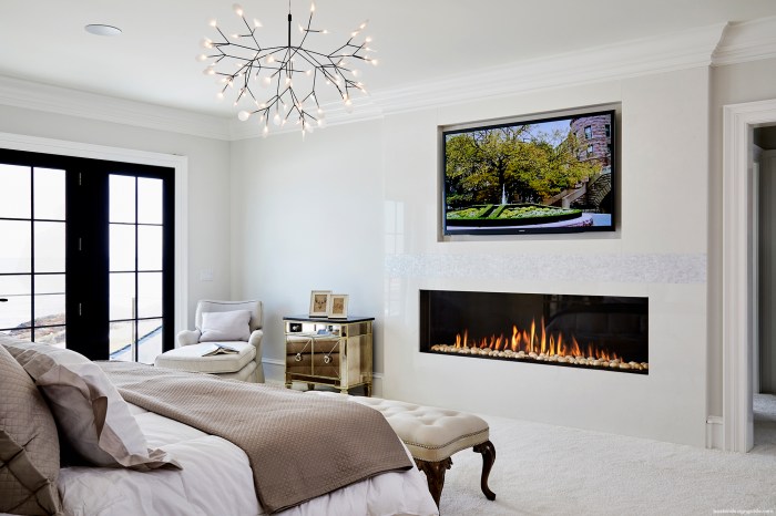 Bedroom fireplace design ideas