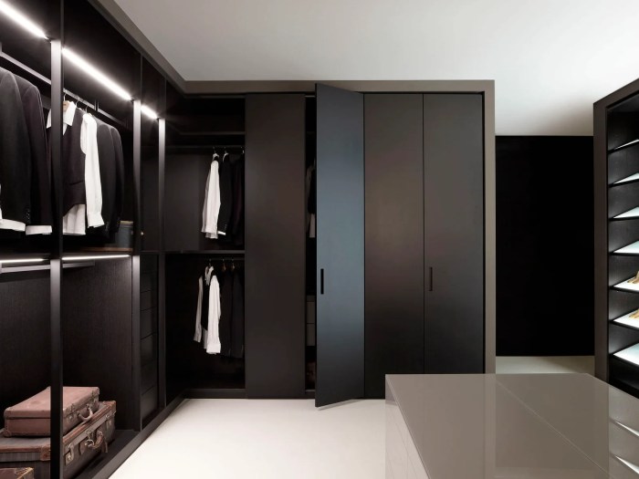 Modern bedroom closet design