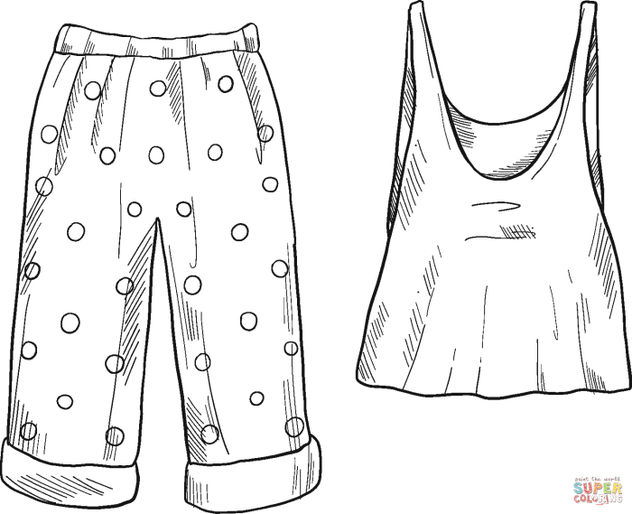 Coloring pajamas for kids