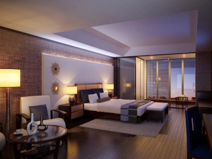 Boutique hotel bedroom design