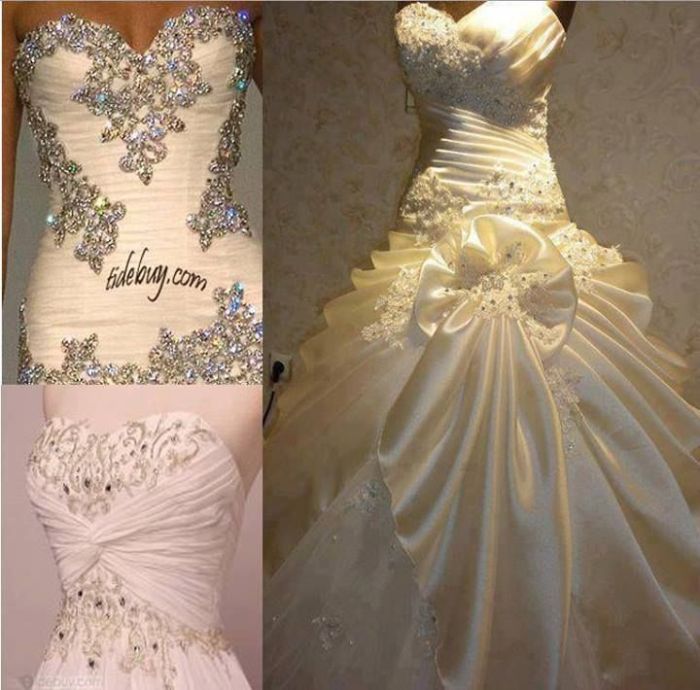 Princess sparkly wedding dresses