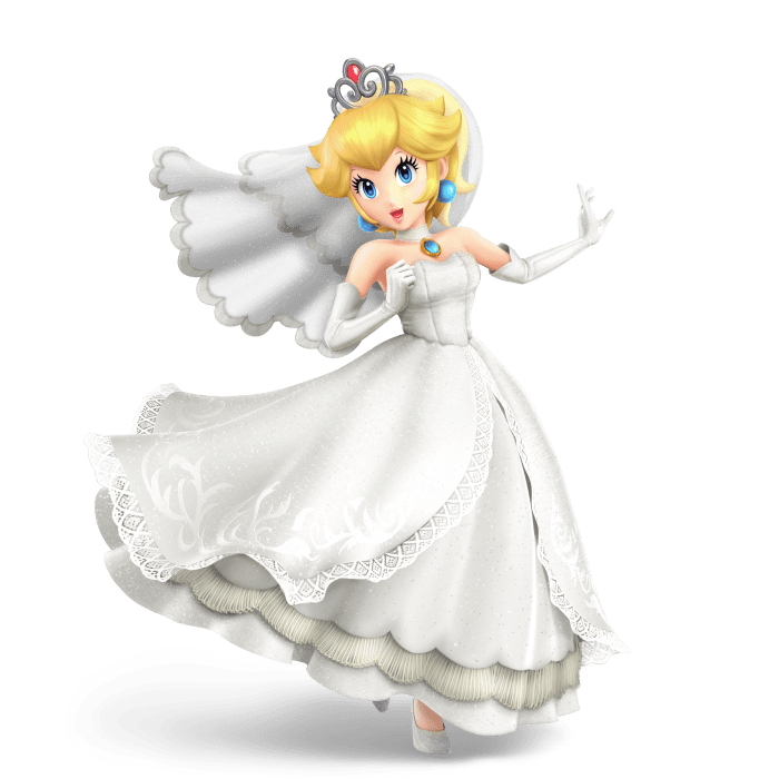 Princess peach wedding dress movie