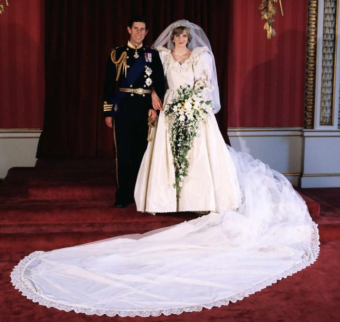 Princess diana in wedding dress